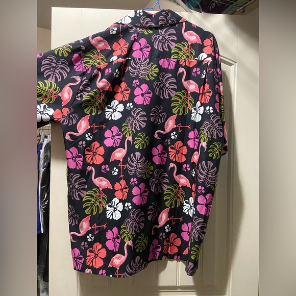 Tropical flamingo men’s shirt - Picture 4 of 4